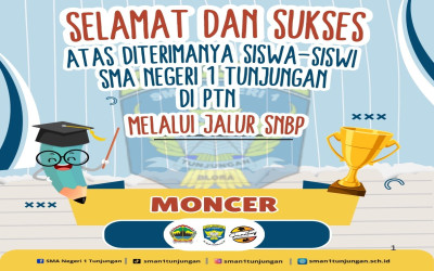 Hasil seleksi SNBP SMA N 1 Tunjungan Tahun 2025